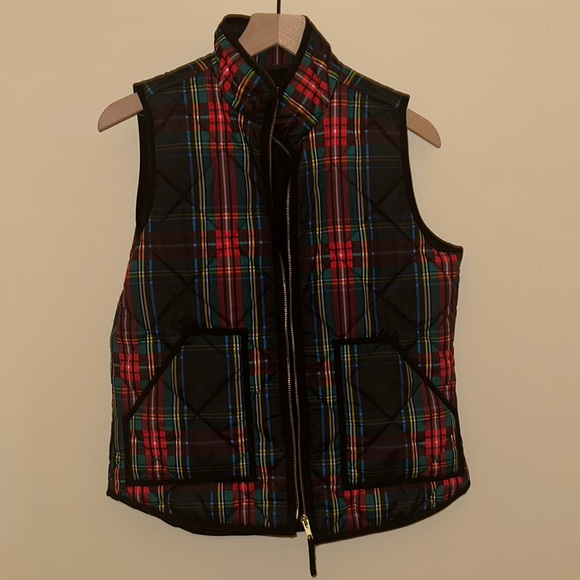 Plaid J Crew Factory Stuart Tartan Plaid Vest size Small - Picture 4 of 6